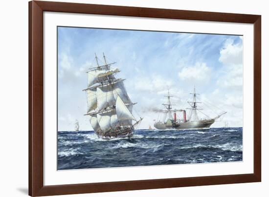 Cunarder 'Scotia'-Roy Cross-Framed Giclee Print