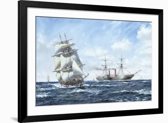 Cunarder 'Scotia'-Roy Cross-Framed Giclee Print