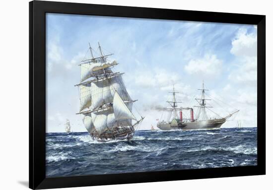 Cunarder 'Scotia'-Roy Cross-Framed Giclee Print