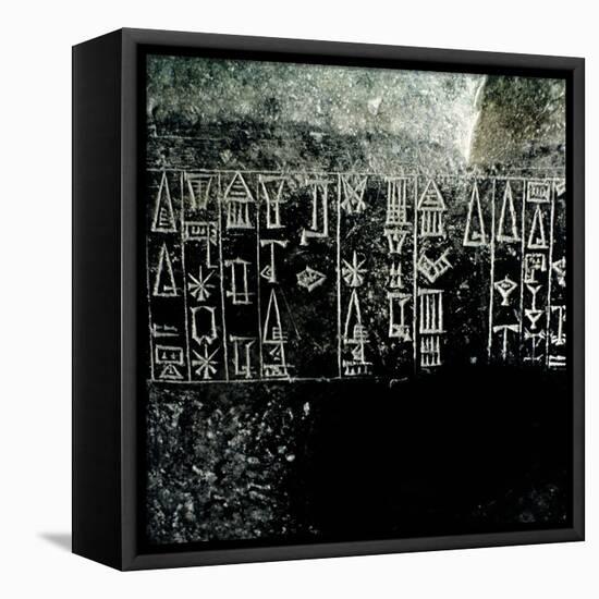 Cuneiform Script-null-Framed Premier Image Canvas