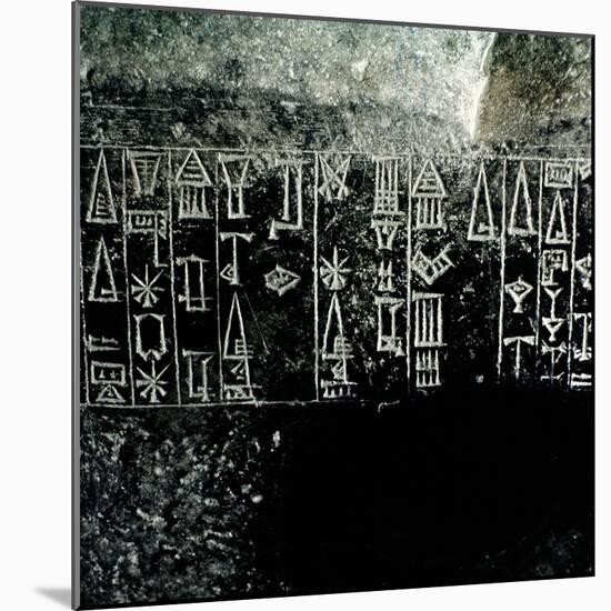 Cuneiform Script-null-Mounted Giclee Print