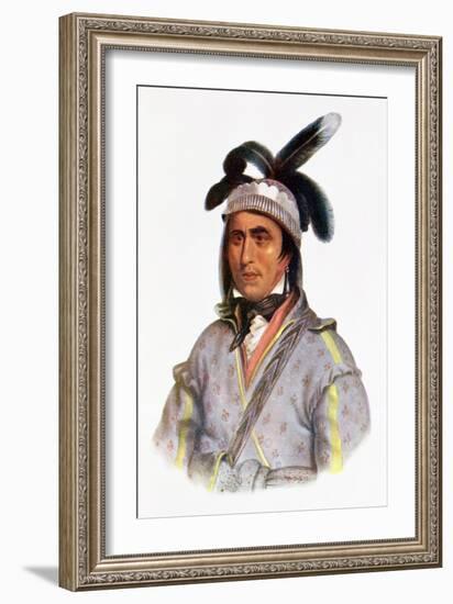 Cunne Shote, Chief of the Cherokees, 1780-Pierre Duflos-Framed Giclee Print