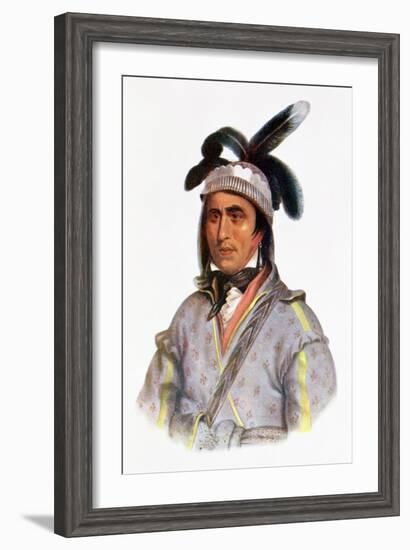 Cunne Shote, Chief of the Cherokees, 1780-Pierre Duflos-Framed Giclee Print