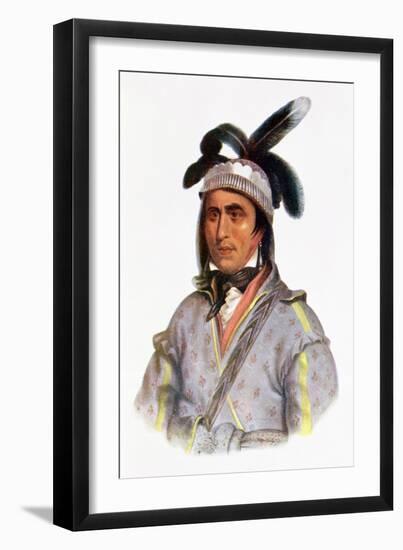 Cunne Shote, Chief of the Cherokees, 1780-Pierre Duflos-Framed Giclee Print