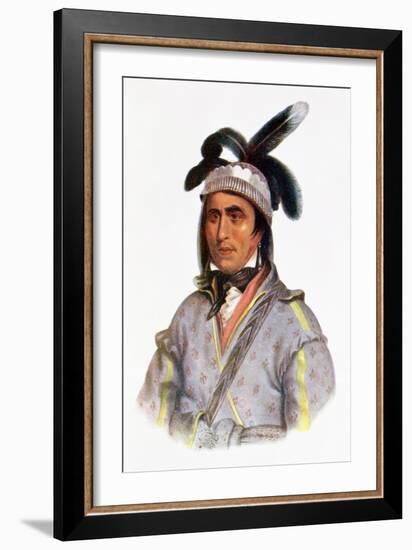 Cunne Shote, Chief of the Cherokees, 1780-Pierre Duflos-Framed Giclee Print
