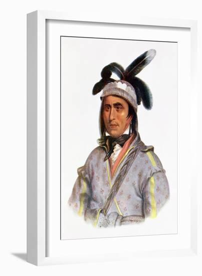 Cunne Shote, Chief of the Cherokees, 1780-Pierre Duflos-Framed Giclee Print