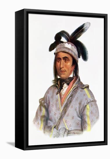 Cunne Shote, Chief of the Cherokees, 1780-Pierre Duflos-Framed Premier Image Canvas