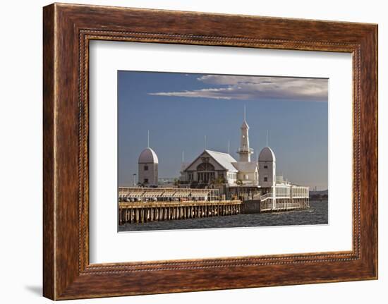 Cunningham Pier and Corio Bay, Geelong, Victoria, Australia.-Cahir Davitt-Framed Photographic Print