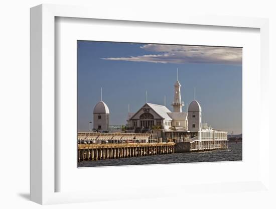 Cunningham Pier and Corio Bay, Geelong, Victoria, Australia.-Cahir Davitt-Framed Photographic Print