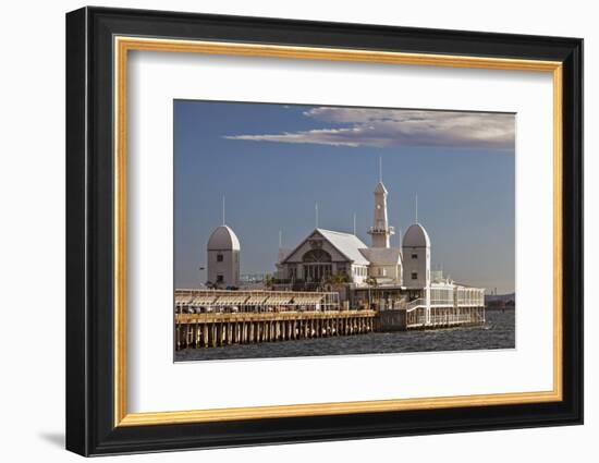 Cunningham Pier and Corio Bay, Geelong, Victoria, Australia.-Cahir Davitt-Framed Photographic Print