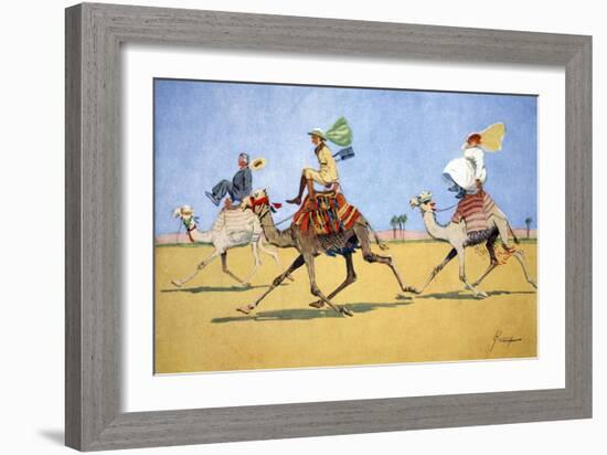 Cup and Ball-the camel's favourite game', 1908-Lance Thackeray-Framed Giclee Print