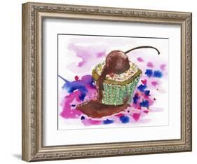 Cup Cake-Wolf Heart Illustrations-Framed Giclee Print