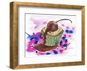 Cup Cake-Wolf Heart Illustrations-Framed Giclee Print
