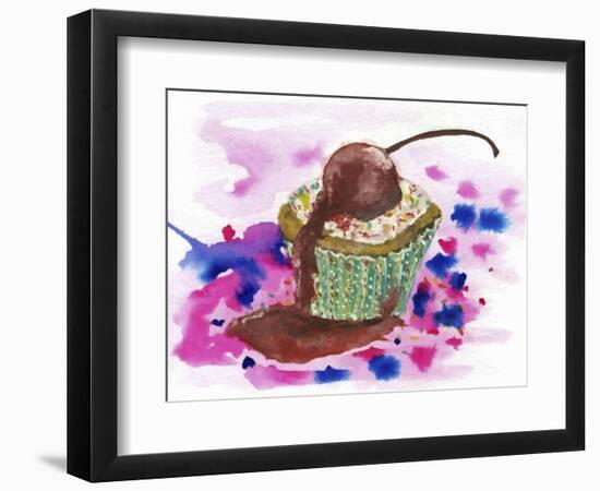 Cup Cake-Wolf Heart Illustrations-Framed Giclee Print