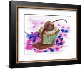 Cup Cake-Wolf Heart Illustrations-Framed Giclee Print
