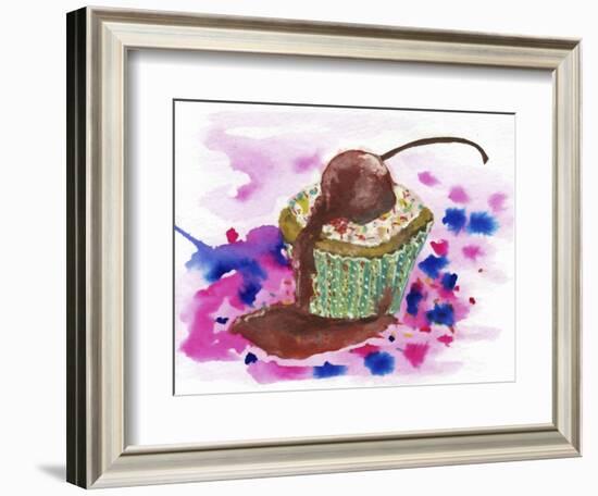 Cup Cake-Wolf Heart Illustrations-Framed Giclee Print