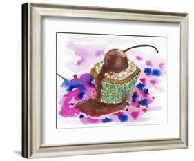 Cup Cake-Wolf Heart Illustrations-Framed Giclee Print