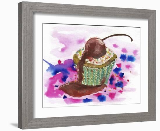 Cup Cake-Wolf Heart Illustrations-Framed Giclee Print