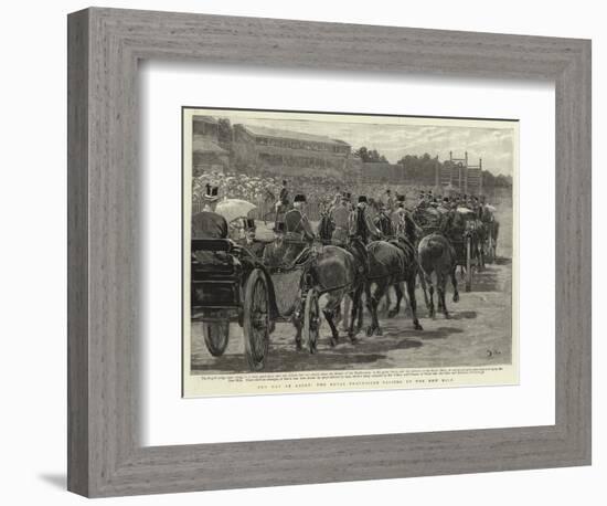 Cup Day at Ascot, the Royal Procession Passing Up the New Mile-John Charlton-Framed Giclee Print