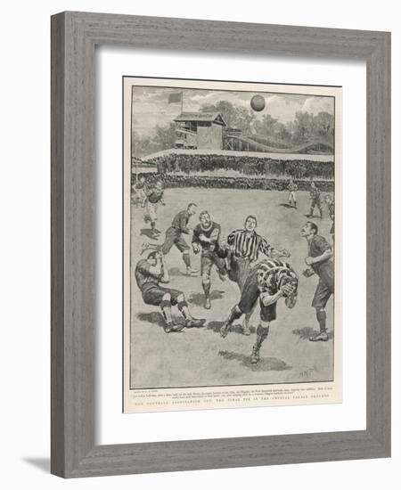 Cup Final Aston Villa Win Against West Bromwich Albion at the Crystal Palace. Final Score 1-0-H.m. Paget-Framed Art Print