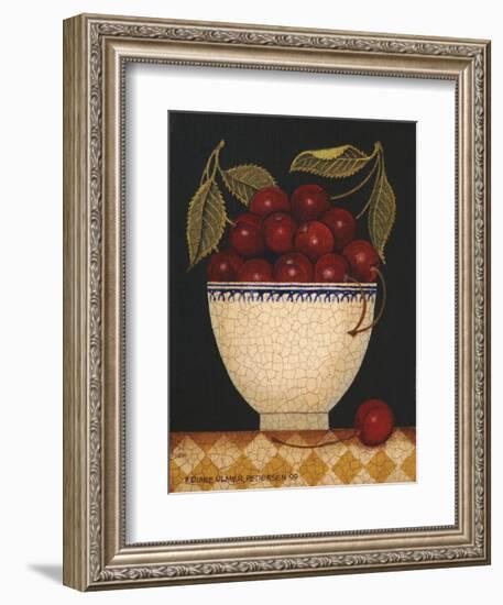 Cup O Cherries-Diane Ulmer Pedersen-Framed Art Print