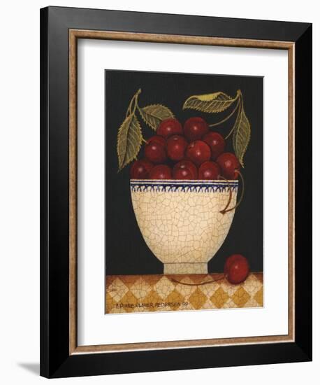 Cup O Cherries-Diane Ulmer Pedersen-Framed Art Print
