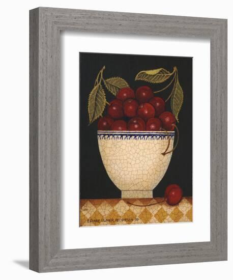 Cup O Cherries-Diane Ulmer Pedersen-Framed Art Print