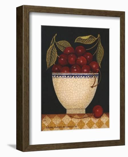 Cup O Cherries-Diane Ulmer Pedersen-Framed Art Print