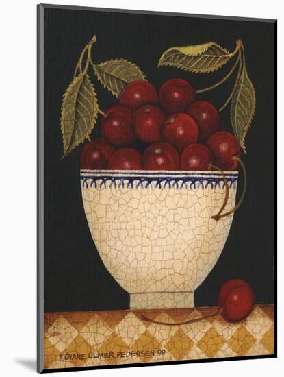 Cup O Cherries-Diane Ulmer Pedersen-Mounted Art Print