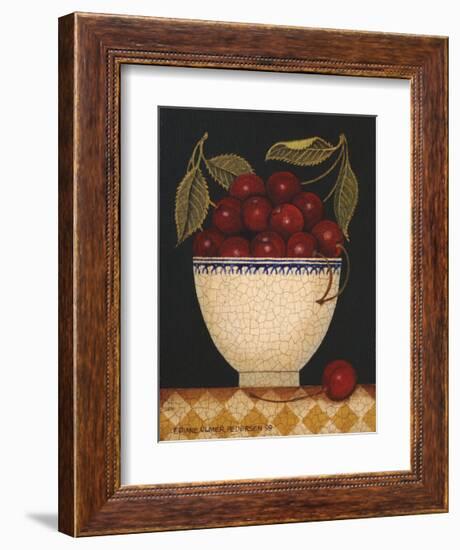 Cup O Cherries-Diane Ulmer Pedersen-Framed Giclee Print