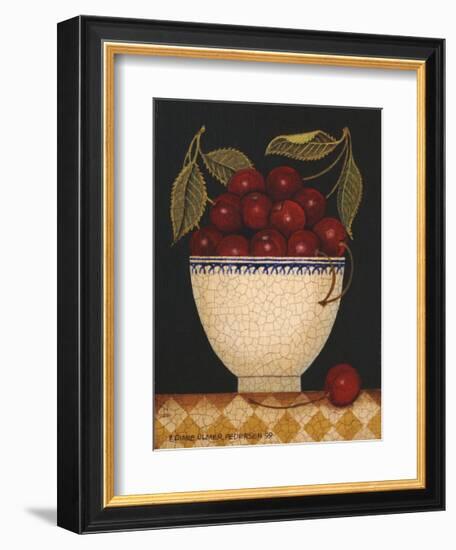 Cup O Cherries-Diane Ulmer Pedersen-Framed Giclee Print