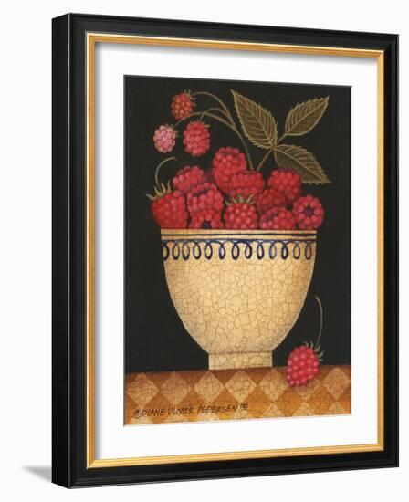 Cup O Raspberries-Diane Ulmer Pedersen-Framed Art Print