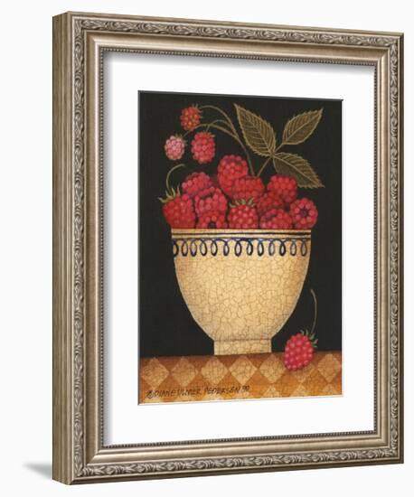 Cup O Raspberries-Diane Ulmer Pedersen-Framed Giclee Print