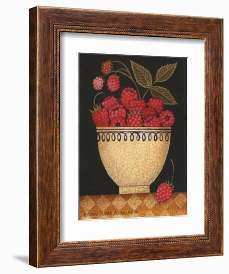 Cup O Raspberries-Diane Ulmer Pedersen-Framed Giclee Print