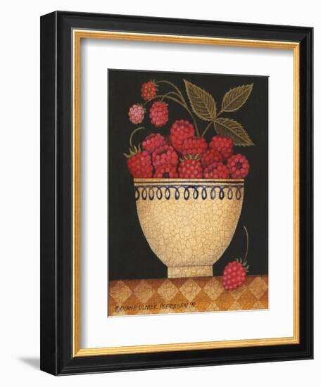 Cup O Raspberries-Diane Ulmer Pedersen-Framed Giclee Print