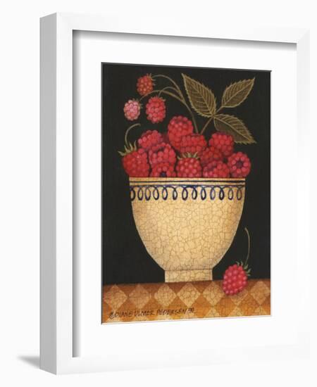 Cup O Raspberries-Diane Ulmer Pedersen-Framed Giclee Print
