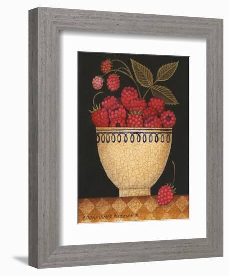 Cup O Raspberries-Diane Ulmer Pedersen-Framed Art Print