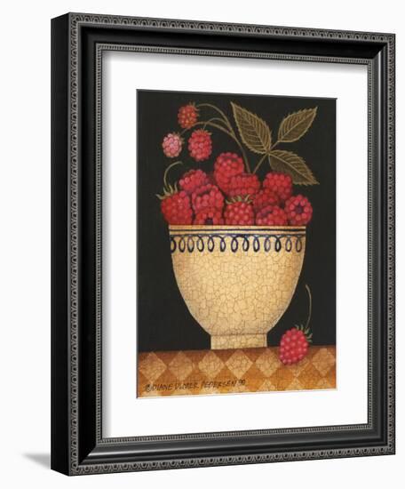 Cup O Raspberries-Diane Ulmer Pedersen-Framed Art Print