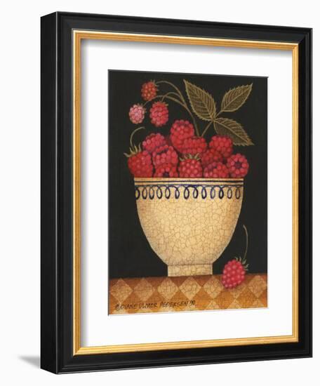 Cup O Raspberries-Diane Ulmer Pedersen-Framed Art Print