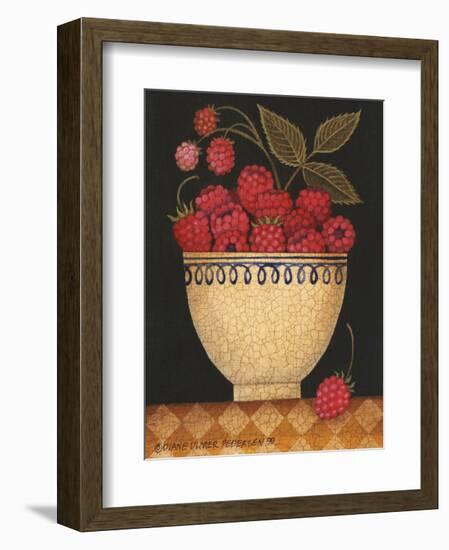 Cup O Raspberries-Diane Ulmer Pedersen-Framed Art Print