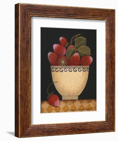 Cup O Strawberries-Diane Ulmer Pedersen-Framed Art Print