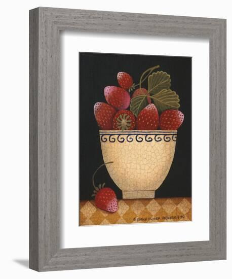 Cup O Strawberries-Diane Ulmer Pedersen-Framed Art Print