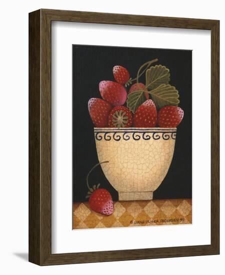 Cup O Strawberries-Diane Ulmer Pedersen-Framed Art Print