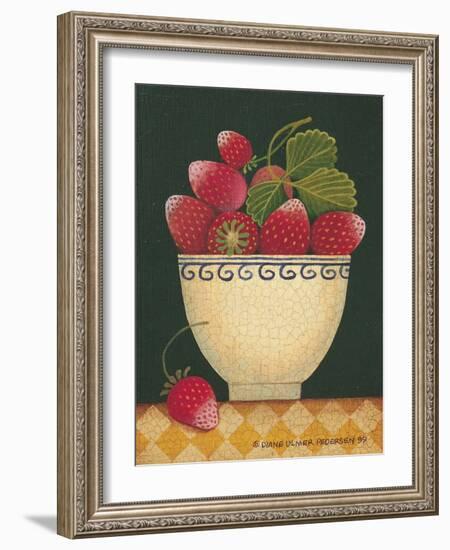 Cup O' Strawberries-Diane Pedersen-Framed Art Print