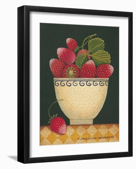 Cup O' Strawberries-Diane Pedersen-Framed Art Print