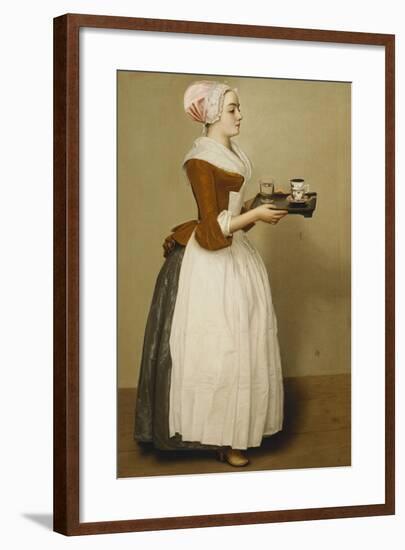 Cup of Chocolate; La Tasse Du Chocolat-Jean-Etienne Liotard-Framed Giclee Print