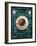 Cup of Coffee on Blackboard Menu-Marvid-Framed Art Print