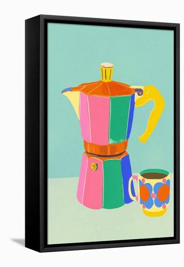 Cup of Coffee-Gigi Rosado-Framed Premier Image Canvas