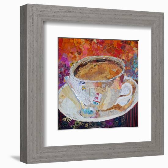 Cup Of Conversation-null-Framed Premium Giclee Print