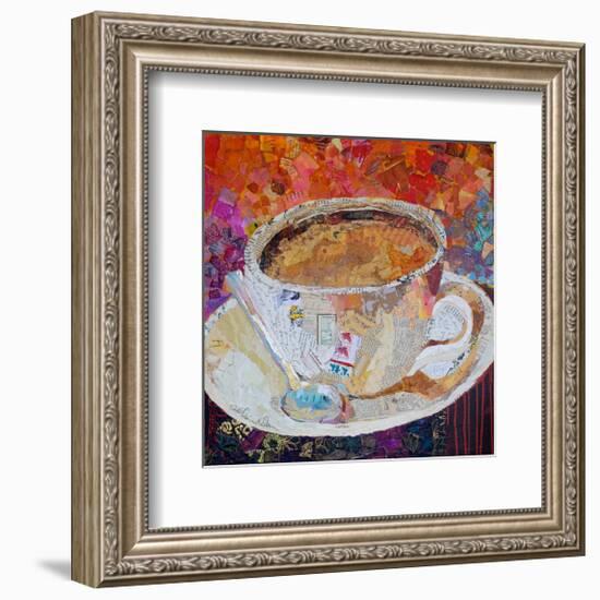 Cup Of Conversation-null-Framed Art Print